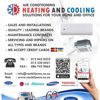 Van Biljoens Appliance Services and Air Conditioning