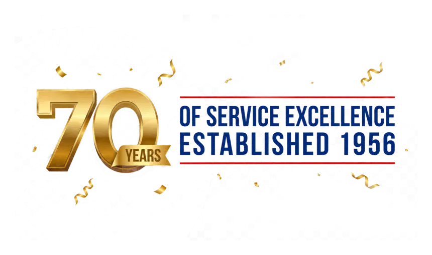 70 Years of Service Excellence — Established 1956